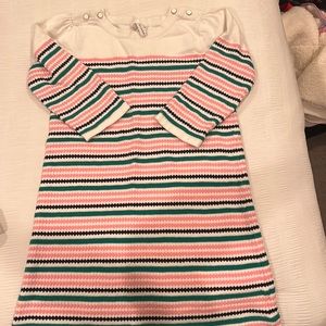 Janie and Jack Multicolor 100% Cotton Tight Knit Sweater Dress Size 10